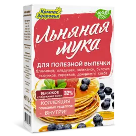 Мука льняная «Для полезной выпечки», 300 гр, Компас Здоровья