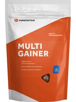 Мультикомпонентный гейнер, вкус «Двойной шоколад», 1 кг, Pure Protein