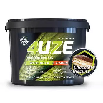 Мультикомпонентный протеин Фьюз 47% + BCAA , вкус «Шоколадное печенье», 3 кг, Fuze