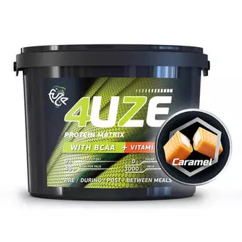 Мультикомпонентный протеин Фьюз 47% + BCAA , вкус «Сливочная карамель», 3 кг, Fuze