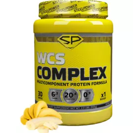 Мультикомпонентный комплекс протеинов WCS COMPLEX 900 гр, вкус «Банан», STEELPOWER