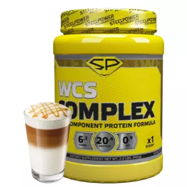 Мультикомпонентный комплекс протеинов WCS COMPLEX, 900 гр, вкус «Кофе Латте», STEELPOWER