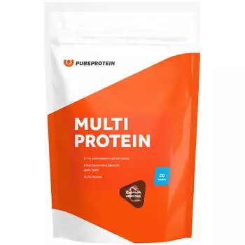 Мультикомпонентный протеин, вкус «Двойной шоколад», 600г, PureProtein