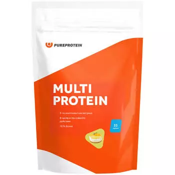 Мультикомпонентный протеин, вкус «Лимонный чизкейк», 1000г, PureProtein, годен до 19.04.2025