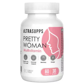 Мультивитамины для женщин, 60 таблеток, Ultrasupps