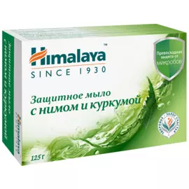 Мыло антибактериальное защитное с нимом и куркумой, 125 г, HIMALAYA HERBALS