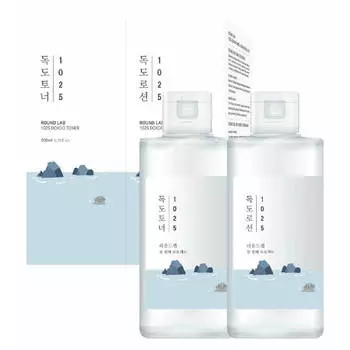 Набор увлажняющий для ухода за кожей с морской водой Dokdo Toner 200 мл + Lotion, 200 мл, ROUND LAB