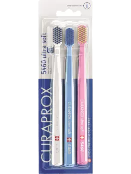 Набор зубных щеток CS 5460/3 Ultrasoft, d 0,10 мм, 3 шт, Curaprox