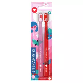 Набор зубных щеток Duo Love Ultrasoft, d 0,10 мм, 2 шт, Curaprox