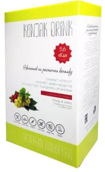 Напиток из растения коньяку со вкусом виноград, 133 г, Shirataki