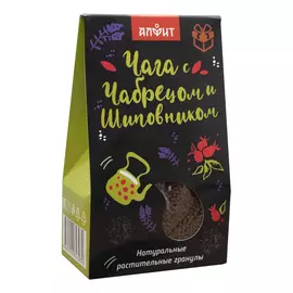 Напиток сухой чайный «ЧАГА с чабрецом и шиповником», 60 г, Алфит