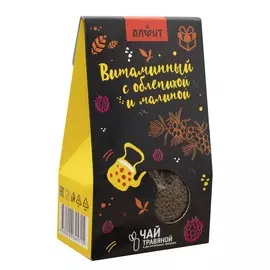 Напиток сухой чайный «Витаминный с облепихой и малиной», 60 г, Алфит