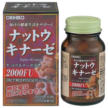 Натто Киназа 2000 FU, 60 капсул, ORIHIRO