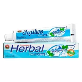 Натуральная зубная паста с травами Herbal Fresh&Cool, 100 гр, Twin Lotus