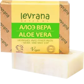 Натуральное мыло ручной работы Алоэ, 100 гр, Levrana