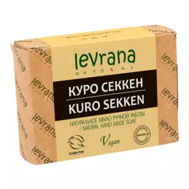 Натуральное мыло ручной работы «Куро секкен», 100 гр, Levrana