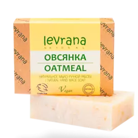 Натуральное мыло ручной работы Овсянка, 100 г, Levrana