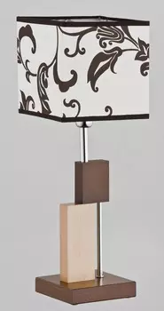 Настольная лампа Alfa (СМ) Qube Brown 9414