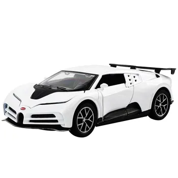 1/32 масштаб Bugatti Centodieci, литая под давлением модель автомобиля, игрушечный автомобиль с откатным механизмом, звуком и светом для детей, коллекция подарков для мальчиков и девочек 1/32-16x7x4cm зелёный