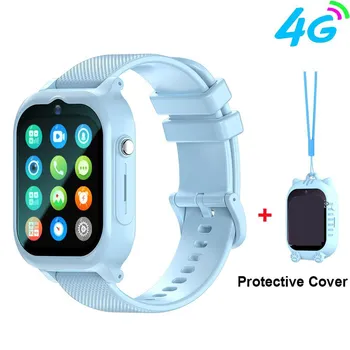 Детские умные часы 4G, SOS, GPS, Wi-Fi, камера видеозвонка, монитор, трекер, местоположение телефона, детские умные часы для мальчиков и девочек, подарки розовый