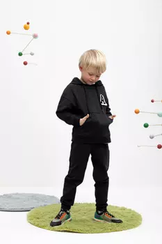 Брюки для мальчиков CROCKID, КР 400464, цвет - черный3