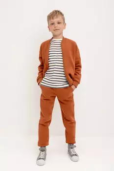 Брюки для мальчиков CROCKID, КР 400603, цвет - коричневый
