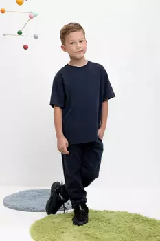 Брюки для мальчиков CROCKID, КР 400626, цвет - темно-синий