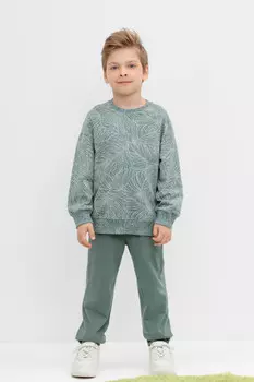 Брюки для мальчиков CROCKID, КР 400633, цвет - зеленый