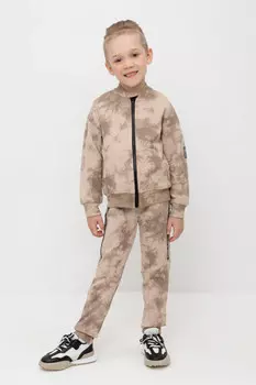 Брюки для мальчиков CROCKID, КР 400746, цвет - бежевый