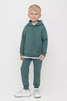 Брюки для мальчиков CROCKID, КР 400752, цвет - зеленый