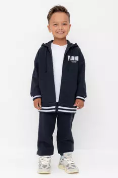 Брюки для мальчиков CROCKID, КР 400784-1, цвет - темно-синий