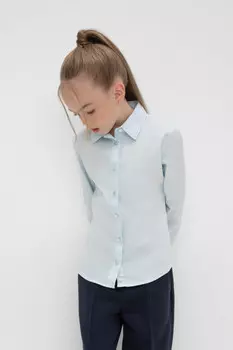 Блузка для девочек CROCKID, ТК 39030, цвет - голубой