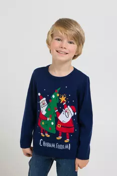 Джемпер для мальчиков CROCKID, КВ 30087, цвет - синий