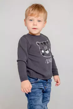 Джемпер для мальчиков CROCKID, КВ 30115/х, цвет - темно-серый