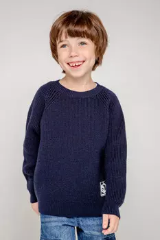 Джемпер для мальчиков CROCKID, КВ 30123/ш, цвет - синий