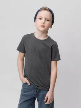 Футболка для мальчиков CROCKID, К 302299, цвет - темно-серый