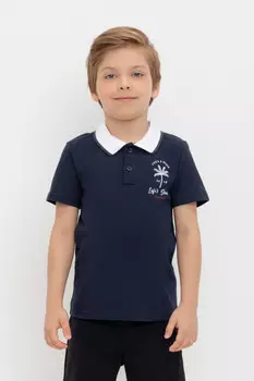 Футболка для мальчиков CROCKID, К 302373, цвет - синий