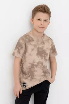 Футболка для мальчиков CROCKID, КР 302599, цвет - бежевый