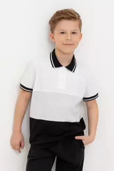 Футболка для мальчиков CROCKID, КР 302647, цвет - белый