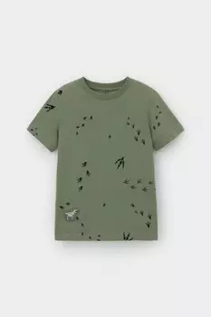 Футболка для мальчиков CROCKID, КР 302699-1, цвет - хаки