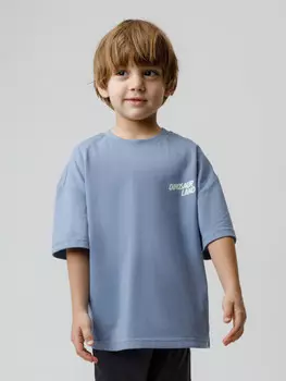 Футболка для мальчиков CROCKID, КР 302741, цвет - синий