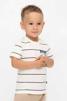 Футболка для мальчиков CROCKID, КР 302753, цвет - сахар
