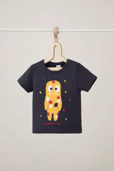 Футболка для новорожденных CROCKID, КП 300582, цвет - темно-серый