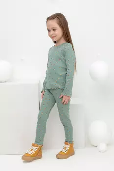 Бриджи для девочек CROCKID, КР 400585, цвет - зеленый
