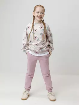 Брюки для девочек CROCKID, К 400620, цвет - розовый