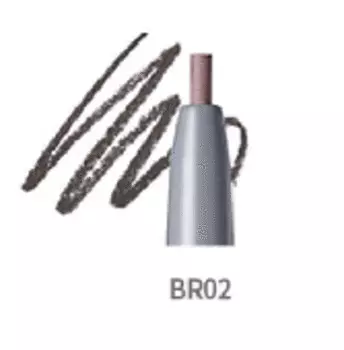 Карандаш для бровей VProve No Make-up Slim Eyebrow Pencil (VNEBP0007, BR02, 0,085 г, темно - коричневый )