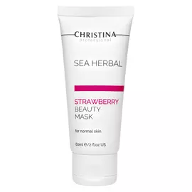 Клубничная маска красоты для нормальной кожи Sea Herbal Beauty Mask Strawberry (60 мл)
