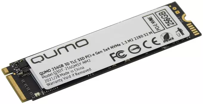 Твердотельный накопитель (SSD) Qumo 256Gb Novation, 2280, M.2, NVMe (Q3DT-256GMSY-NM2)