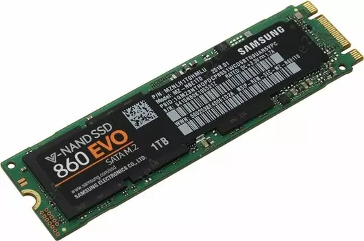 Твердотельный накопитель (SSD) Samsung 1Tb 860 EVO, 2280, M.2 (MZ-N6E1T0BW)