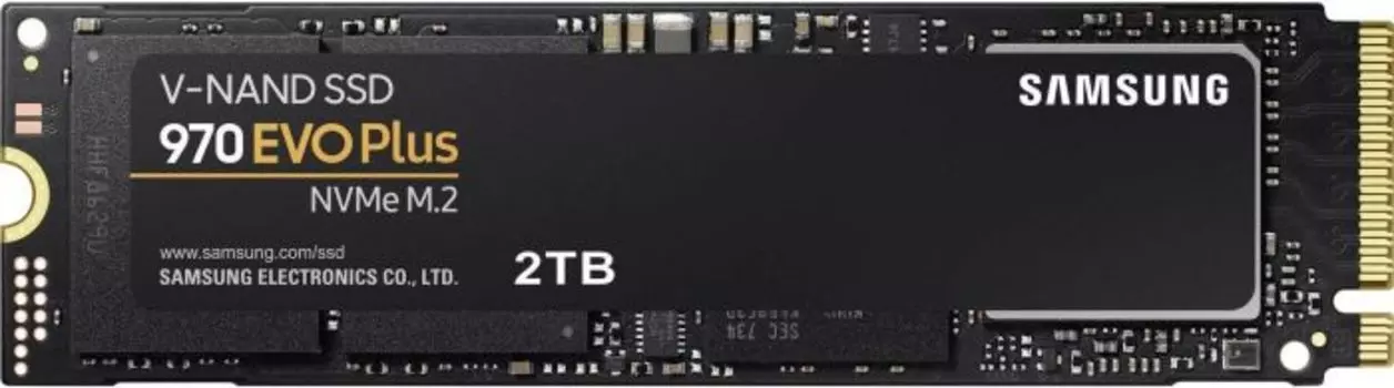Твердотельный накопитель (SSD) Samsung 2Tb 970 EVO Plus, 2280, M.2, NVMe (MZ-V7S2T0BW)